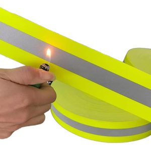 Ruban réfléchissant ignifuge en matériau haute visibilité, bande réfléchissante jaune argentée, tissu réfléchissant pour vêtements de <span class=keywords><strong>pompier</strong></span> - Product Image 2