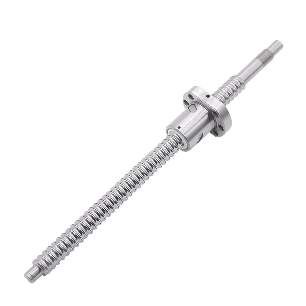 Ballscrew SFU2005 200 300 400 500 600 700 800 1000Mm Cán Ballscrew Với Mặt Bích Đơn Bóng Nut BK/BF15 End Gia Công CNC Phần