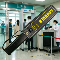 Détecteur de métaux rechargeable MAIDUN en ABS, sensibilité réglable, détecteur de métaux portatif pour les contrôles de sécurité dans les hôpitaux
