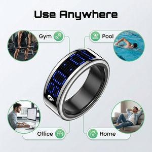 Anneau intelligent en acier inoxydable étanche IP68, contrôle par application, suivi de la santé et de la forme physique avec <span class=keywords><strong>cycle</strong></span> <span class=keywords><strong>menstruel</strong></span>, tasbih, bijoux de mode, Chine - Product Image 4