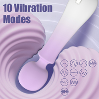 Silikon-Vibrator mit 10 Frequenzen, Massagestab, Vibrierendes Sexspielzeug für Frauen, USB-Stromversorgung, Vibratoren für Frauen zur Selbstbefriedigung