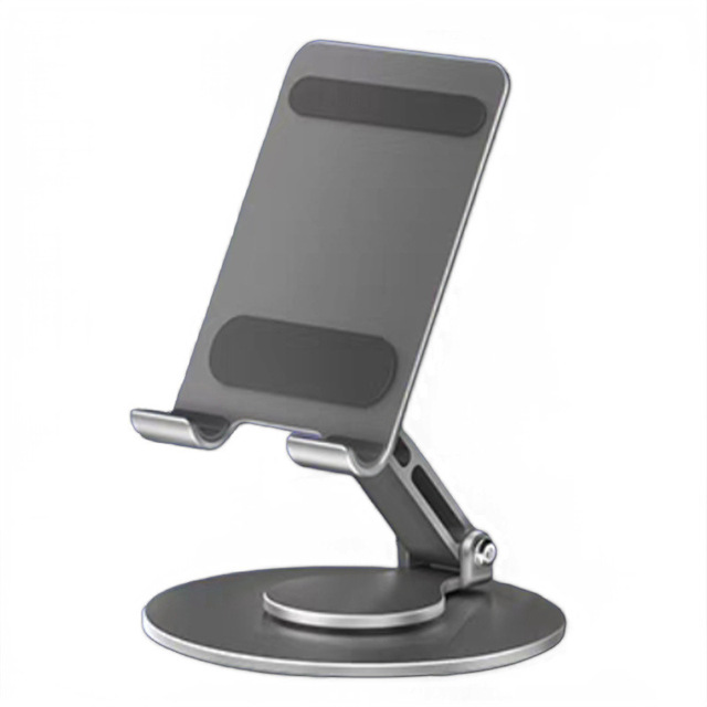 360 Rotatable Aluminum Alloy Heat Dissipation Phone Tablet Lazy Stand Live Streaming Foldable Portable Desk Stand Holder