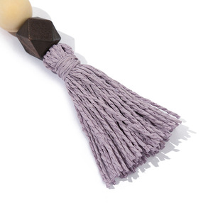 Pompons de décoration pour la maison, pour artisanat, en <span class=keywords><strong>fil</strong></span> de coton, corde de chanvre, perles en bois, pendentifs, accessoires de bijoux DIY - Product Image 4