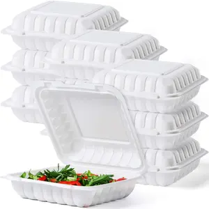 Mfpp 9 Zoll 1200ml Restaurant To Go Lebensmittel behälter Clam shell Plastic Take Away Lunch Box