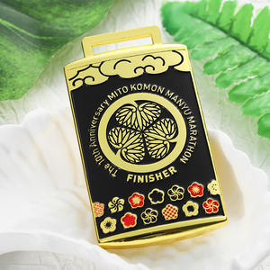 Medaglie Placcate Oro per Maratona con Logo in Metallo 3D Smaltato, Medaglie Commemorative per il 10° Anniversario - Product Image 2