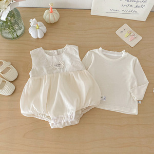 Conjunto <span class=keywords><strong>de</strong></span> Ropa <span class=keywords><strong>de</strong></span> Moda <span class=keywords><strong>para</strong></span> Bebés 2026, Primavera, Nuevo <span class=keywords><strong>Chaleco</strong></span> y Pelele <span class=keywords><strong>para</strong></span> Bebés y Niños Pequeños, Traje <span class=keywords><strong>de</strong></span> Dos Piezas <span class=keywords><strong>de</strong></span> Jacquard <span class=keywords><strong>para</strong></span> Niña, Body - Product Image 2