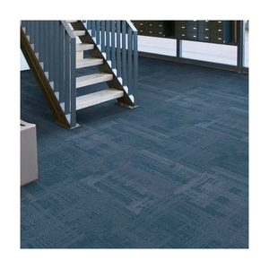 恒久地毯在线环保印花50x 50厘米60 * 60厘米多层环形簇绒地毯砖 - Product Image 2