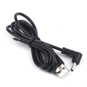 Cantell personalizado ángulo recto 1M 5V 1A/2A <span class=keywords><strong>USB</strong></span> a 3,5mm x 1,35mm DC 35135 barril <span class=keywords><strong>Jack</strong></span> enchufe macho DC cargador de alimentación Cable adaptador de <span class=keywords><strong>CA</strong></span> - Product Image 1