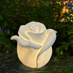 High Quality Modern Rose Flower Light Indoor And Outdoor Christmas Lights Night Lighting for Home Bedroom or Park