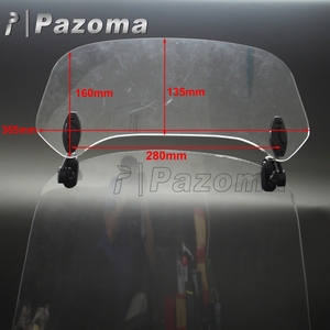 Moto Extension Tour Wind Screen Spoiler deflettore del flusso d'aria regolabile parabrezza per Honda <span class=keywords><strong>BMW</strong></span> <span class=keywords><strong>F800</strong></span> R1200GS KAWASAK - Product Image 3