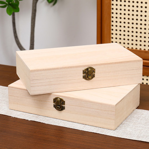 Caja de Almacenamiento de Madera en Blanco para Manualidades - Se Puede Pintar y Usar para Guardar Joyas - Product Image 4