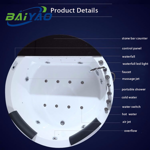 El mejor <span class=keywords><strong>precio</strong></span> al por mayor Bañeras Drop-In Style Spa Outdoor Hidroasaje Jacuzzier Round Jacuzzier - Product Image 2