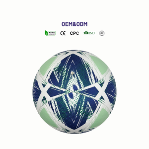 Ballon <span class=keywords><strong>de</strong></span> football toutes tailles en cuir PU thermocollé, pour usage récréatif et professionnel, OEM ODM BSCI ISO9001, avec pompe, filet <span class=keywords><strong>de</strong></span> transport et cadeau - Product Image 1