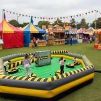 Juego Inflable de Obstáculos Giratorio para Carnaval, Tipo Wipeout
