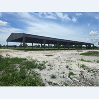 Bâtiment équestre préfabriqué en acier, arène d'équitation en métal, étable en structure légère en acier pour la construction agricole