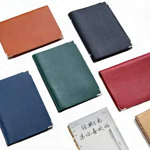 Leather Soft Cover <b>Binder</b> <b>Notebook</b> with Loose-Leaf Binding A4/B5 Sizes Dotted Grid Pages UV Printing - Product Image 3