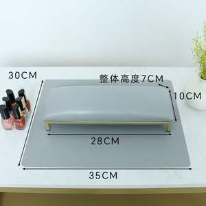 Repose-mains en marbre blanc personnalisé, confortable et de qualité supérieure, avec tapis, pour le nail art - Product Image 5