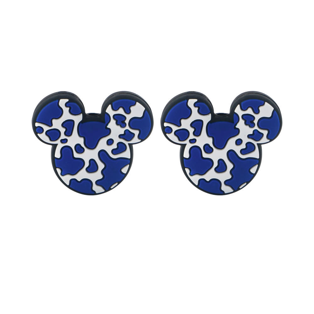 SA324สีน้ำเงินเข้มลูกปัดหัวเมาส์