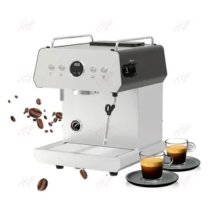 커피 메이커 에스프레소 머신 소형 주방 가전 2l 스마트 에스프레소 머신 커피 메이커 우유 거품기 지팡이