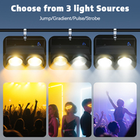 Luz Par LED COB de 200W, 2x100W, Iluminación de Escenario, Blanco Frío y Cálido 2 en 1, DMX, DJ, Fiesta, Boda, Luces de Seguimiento, CRI80, IP20