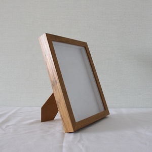 Cornice a scatola profonda 2 cm in <span class=keywords><strong>legno</strong></span> di teak colorato, per regalo con pampas artificiali - Product Image 1