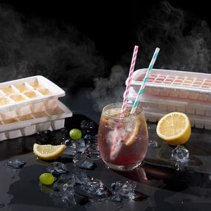 Moule à crème glacée en silicone de qualité alimentaire personnalisé, pliable, <span class=keywords><strong>pour</strong></span> glaçons en forme de pastilles avec couvercle, moule à glaçons en silicone <span class=keywords><strong>pour</strong></span> congélateur - Product Image 3