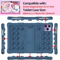 Étui pour tablette Android 10 pouces/TabneraX UTbook Tablets Stand Cover WXUNJA ECOPAD 01/ZONKO D115/KADYBE D115/Tuotatop