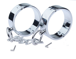 SM Métal <span class=keywords><strong>Bondage</strong></span> nouveauté menottes Retenue Menottes En Acier Inoxydable - Product Image 6
