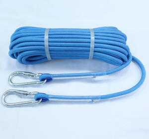 El mejor Cordón de arnés de seguridad para construcción Cuerda de escalada al aire libre <span class=keywords><strong>con</strong></span> <span class=keywords><strong>dos</strong></span> ganchos a presión - Product Image 5