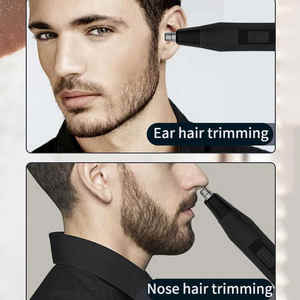 AOJIE-Tondeuse Électrique pour le <span class=keywords><strong>Nez</strong></span>, Rechargeable, Indolore, Crayon pour le Visage, <span class=keywords><strong>Rasoir</strong></span> pour Hommes, Lame Rotative Lavable - Product Image 3
