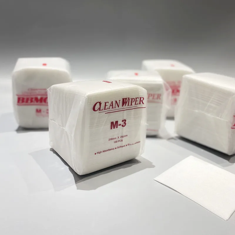 Disposable Lint Free m-3 Cleanroom Wiper Paper Rags m3 Cellulose Dust-free Cloth Oil Wiping Wipes