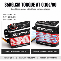 Moteur servo XQ-POWER XQ-BLS8135D 35 kg sans balais RC CNC étanche avec engrenage en acier inoxydable et boîtier en aluminium 210 degrés 8,4 V pour UAV