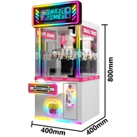 Machine à pinces mini arcade LED à monnayeur, avec écran d'affichage, pour jouets en peluche et prix, modèle anglais, de Source Factory