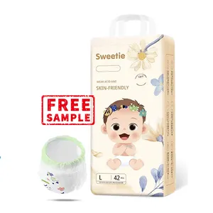 Échantillon gratuit de couches pour bébés Couches pour bébés OEM super absorbantes personnalisées couches pour bébés Swaddlers douces respirantes et jetables