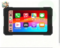 Unidad de Navegación HD Impermeable con Pantalla Extraíble de 5 Pulgadas, Multimedia Inalámbrica CarPlay para Motocicleta y Automóvil