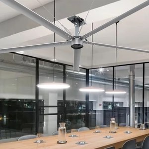 พัดลมเพดานอุตสาหกรรม HVLS ประหยัดพลังงาน OEM PMSM ไดรฟ์ตรง ขนาด 24 ฟุต 7.3 เมตร ผู้ผลิตพัดลม HVLS OEM - Product Image 5