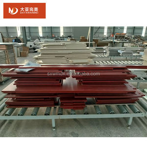 Paneles Decorativos para Puertas Corredizas <span class=keywords><strong>de</strong></span> Armario, Diseño Cuadrado, Color Blanco Crema, Tacto Suave, Borde en Relieve 3D, Ecológicos, OEM, 2 Paneles - Product Image 5