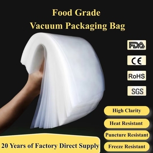 Sacchetto <span class=keywords><strong>Sottovuoto</strong></span> Trasparente in Plastica <span class=keywords><strong>per</strong></span> Alimenti, Dimensioni Personalizzabili, Materiale Sicuro <span class=keywords><strong>per</strong></span> Uso Alimentare, Termosaldabile, <span class=keywords><strong>per</strong></span> Snack, Frutta Secca e Spezie - Product Image 1