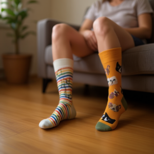 Calcetines a media pantorrilla de moda, tallas 37-45, colores variados, para hombre y mujer, uso casual. - Product Image 3