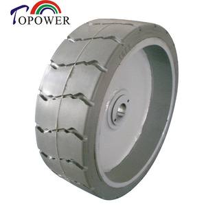 Roue de plateforme élévatrice à ciseaux Topower 15x5 avec pneu solide en plastique pour plateforme de travail en hauteur - Product Image 4