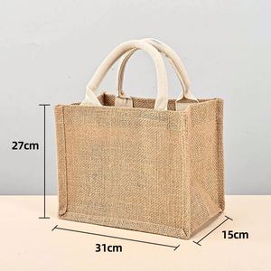 Eco-Friendly Custom Jute <b>Shopping</b> Bags Biodegradable Promotional Tote With Logo | Wholesale for Retail & Events - Product Image 2
