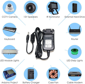 Lcd 2,<span class=keywords><strong>5</strong></span> v bank detachable 12v 1a Set Top box recharger mobile nos Xbox 360 supply 7,2 v Ac dc/dc PSU dc power jack adapter plug - Product Image 4