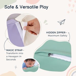 Blocs de mousse surdimensionnés, ensemble de jouets en éponge douce pour enfants, équipement d'entraînement sensoriel, équipement de ramper et de glisser, 4-6 ans - Product Image 4