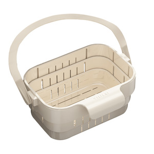 Panier de vidange pliable carré pour évier de cuisine avec poignée pour laver et ranger les fruits et légumes - Product Image 5