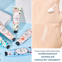MEIDIAN Coffret de 5 Crèmes Mains Florales 30g Hydratation Intense Nourrissante pour Mains Sèches et Gercées 24H Douceur Lisse Non Grasse Cadeau