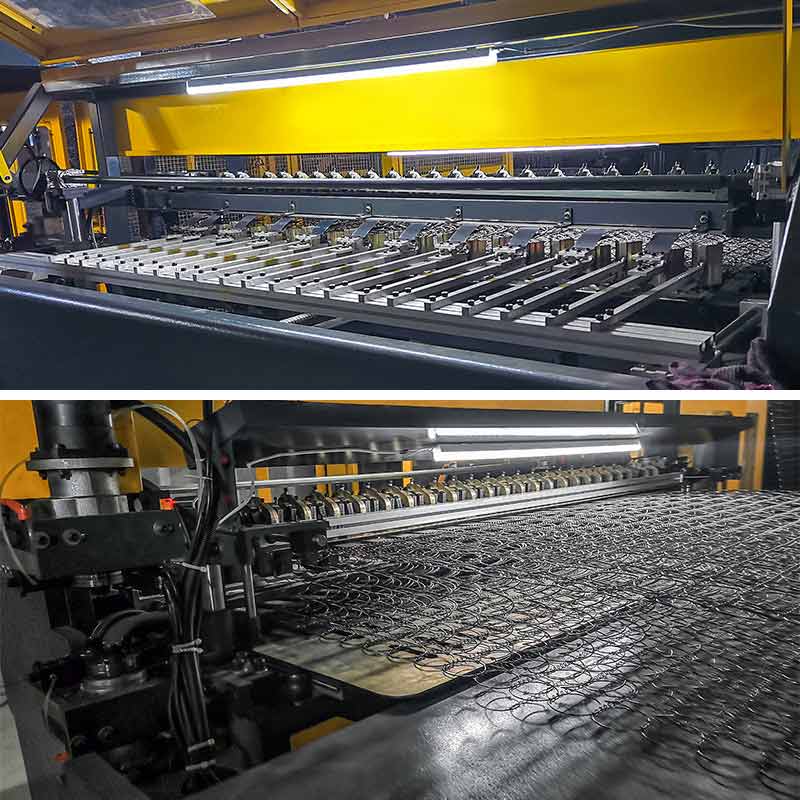 Полностью автоматическая сборка спиралей для кровати, дивана, ручной непрерывный производитель, высокоскоростная машина для изготовления матрасов