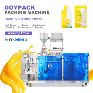 Máquina Automática para Llenado y Sellado de Bolsas Preformadas Doypack de 30g y 100g para Jugo de Limón y Naranja - Product Image 1