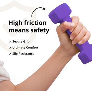 CZFIT Eco-Friendly Fitness Accessories Small Cast Iron Dipping <b>Dumbbell</b> 2 lb 3 lb 4 lb Whole Body Exercise Home - Product Image 2