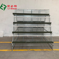 Nouvelle Cage à Poules Pondeuses Automatique de Type A 2025 en Acier Galvanisé à Chaud Anti-rouille 3-4 Niveaux Garantie 5 Ans pour Usage Commercial