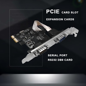 Scheda di Espansione PCIe a <span class=keywords><strong>2</strong></span> Porte Seriali 9-pin, Adattatore Convertitore <span class=keywords><strong>PCI</strong></span> Express <span class=keywords><strong>Com</strong></span> Db9 Rs232 - Product Image 2